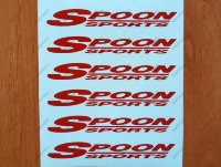 Spoon Sports Alloy Wheel Rim Spoke Decal Sticker Civic eg6 eg9