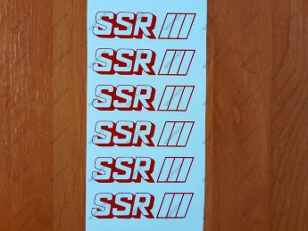 SSR Side Spoke Alloy Wheel Decal Sticker SP1 Professor Rim RS GT JDM