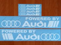 Powered by Audi Racing Sport S Line Decal Sticker Emblem Logo