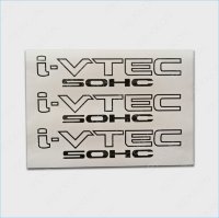 I-VTEC SOHC HONDA Auto Die Cut Decals Stickers Vinyl Self Adhesive Emblem