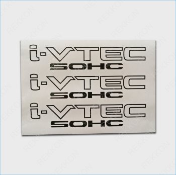 I-VTEC SOHC HONDA Auto Die Cut Decals Stickers Vinyl Self Adhesive Emblem