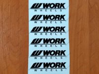 Work Wheels Spoke Decal Sticker Alloy Rim Meister S1 CR kai JDM