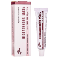 Nystatin ointment 100,000 U/g tube 15 g Нистантиновая мазь 100 000 ЕД/г туба 15 г 