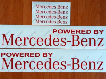 Powered by Mercedes Benz Sport Racing Decal Sticker Emblem Logo