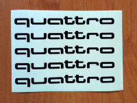 Audi Quattro Door Handle Decal Sticker logo emblem A4 S4 A3 S3 Q5 Q3 RS