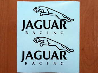 Jaguar racing Decal Sticker EURO Racing mod f-type XJ XF XJR XE Pair
