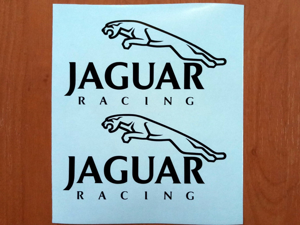 Jaguar racing Decal Sticker EURO Racing mod ftype XJ XF XJR XE Pair