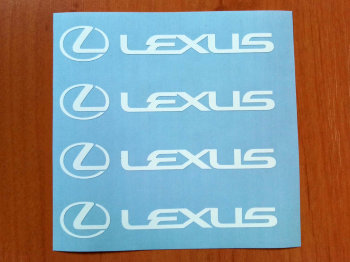 Lexus Door Handle Decal Sticker GX RC Logo Emblem IS200 IS350 ISF RX NX 