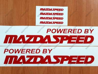 2 MAZDASPEED 3 5 6 RX7 RX8 Mazda Racing Decal sticker emblem logo RED