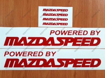 Powered by MAZDASPEED Mazda RACING RX7 RX8 Decal Sticker Emblem Logo