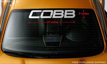 COBB MAZDASPEED Windshield Tuning Big Vinyl Decal Sticker  COBB tuning windshield window big decal! Super quality!