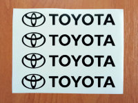 Toyota Door Handle Decal Sticker logo TRD Camry Celica FRS 4 runners
