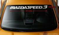 MAZDASPEED3 Windshield Banner Vinyl Premium Decal Sticker Emblem Logo