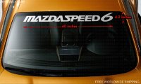 MS MS6 MAZDASPEED 6 MAZDA Windshield Banner Motorsports development Decal Sticker