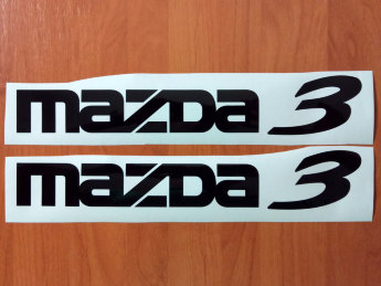 MAZDA 3 Car Auto Die Cut Decals Stickers Vinyl Self Adhesive