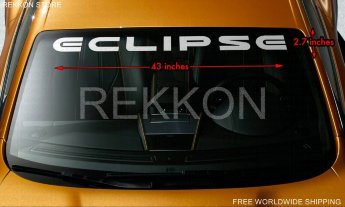 Mitsubishi Eclipce Windshield Motorsports Racing Vinyl Sticker Decal Spyder Inspired