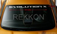 Stripe decal For Mitsubishi evolution X EVO 10 WRC Windshield Banner Vinyl Decal Sticker