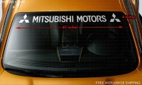 Mitsubishi Motors Logo Windshield Banner Vinyl Decal Sticker