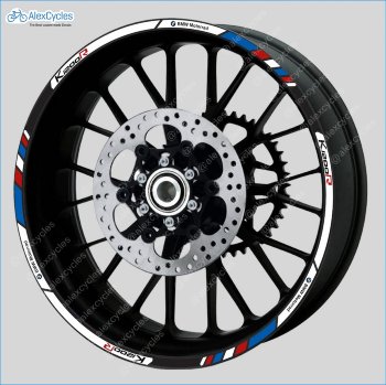 BMW K1200R Motorrad Motorsport Motorcycle Wheel Rim Decals Stickers Stripes