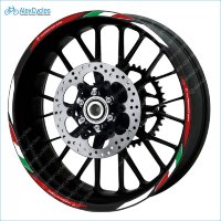 Ducati Corse Hypermotard Motorcycle Wheel Rim Laminated Decals Stickers Stripes