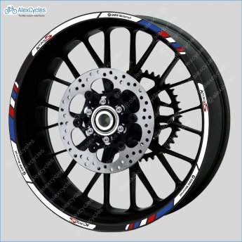 BMW R1200GS Adventure Equipment Motorrad Motorsport Motorcycle Wheel Rim Decals Stickers Stripes