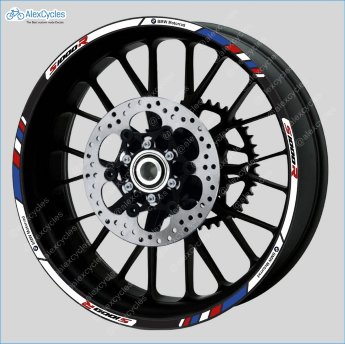 BMW S1000R  Motorrad Motorsport Motorcycle Wheel Rim Decals Stickers Stripes
