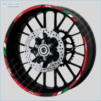 Aprilia Racing RS Motorcycle Wheel Rim Laminated Decals Stickers Stripes