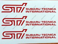 Subaru Tecnica International Sticker Decal SUBARU Perforamnce Tuning STI