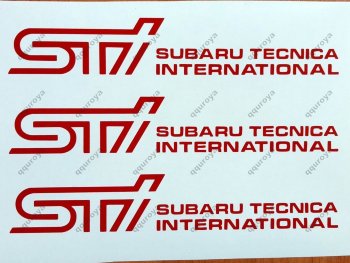 Subaru Tecnica International Sticker Decal SUBARU Perforamnce Tuning STI 