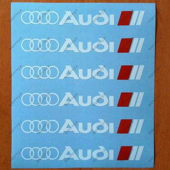Audi Decal Sticker Wheels Rims Logo Emblem A3 A4 A5 A6 A7 A8 S4 S5 S6 