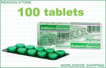 Analgin 100 Tablets Quickly Eliminates Pain such as Migraine Neuralgia Анальгин Analgin 100 Tablets Quickly Eliminates Pain such as Migraine Neuralgia Анальгин