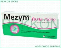 MEZYM FORTE 10000 PANCREATIN MEZIM Pack 20 Tablets Мезим Форте 20 Таблеток