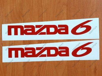 MAZDA 6 Mazdaspeed Wagon Racing Decal Sticker Emblem Logo