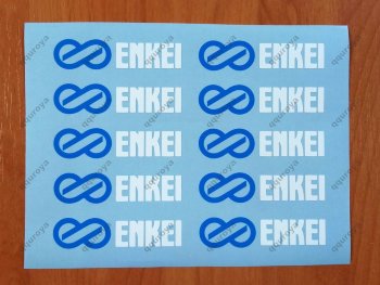 ENKEI Alloy Wheel Rim Spoke Decal Sticker JDM Evo Tarmac RP02 01 