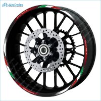 Ducati Corse Panigale Motorcycle Wheel Rim Laminated Decals Stickers Stripes