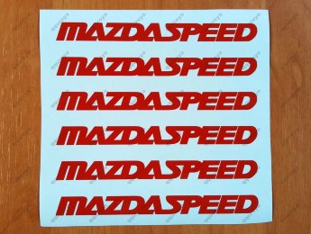 MAZDASPEED Decal Sticker Racing Wheels Rims MAZDA Sport Emblem Logo