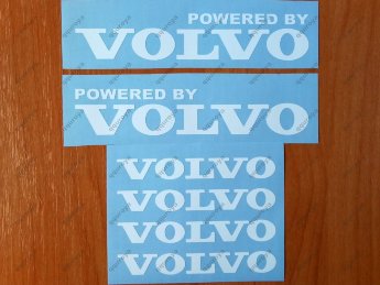 Powered by VOLVO Sport Racing Decal Sticker Window Emblem Logo