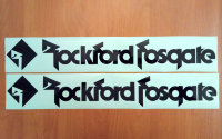 ROCKFORD FOSGATE Stickers Die Cut Decals Vinyl Self Adhesive Audio Emblem