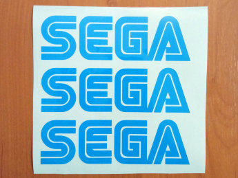 SEGA Die Cut Decals Stickers Vinyl Self Adhesive Emblem Logo