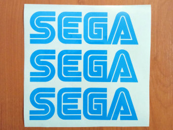 SEGA Die Cut Decals Stickers Vinyl Self Adhesive Emblem Logo 