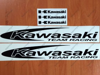 Kawasaki Team Racing 16" Sticker Decal Motorcycle Window Tank Wheel Bike