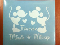 Mickey and Minnie Mouse Forever Die Cut Decals Stickers Vinyl Self Adhesive