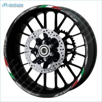 Ducati Corse SuperSport Motorcycle Wheel Rim Laminated Decals Stickers Stripes