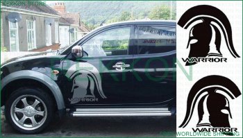 WARRIOR Graphic Vinyl Sticker Decal for Mitsubishi l200 Triton 2 Sticker for side and rear tailgate. From high quality vinyl. Easy installation process. 