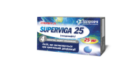 Superviga 25 film-coated tablets 25 mg blister 4 pcs Супервига 25 таблетки покрытые оболочкой по 25 мг блистер 4 шт
