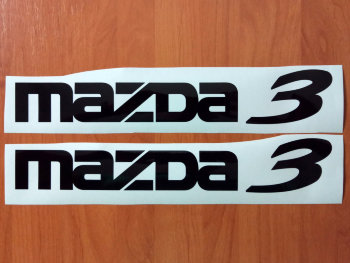 MAZDA 3 Car Auto Die Cut Decals Stickers Vinyl Self Adhesive 