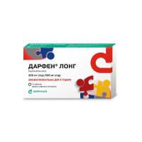 Darfen Long tablets 200 mg/500 mg blister 10 pcs Дарфен Лонг таблетки 200 мг/500 мг блистер 10 шт