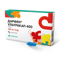 Darfen Ultracap 400 soft capsules 400 mg pack 10 pcs Дарфен Ультракап 400 капсулы мягкие по 400 мг упаковка 10 шт