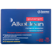 Glutargin Alkoklin powder for oral solution in 3 g sachets 10 pcs Глутаргин Алкоклин порошок для орального раствора в пакетах по 3 г 10 шт