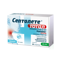 Septolete total eucalyptus candies 3 mg/1 mg lollipops №16 Септолете тотал эвкалипт леденцы 3 мг/1 мг №16